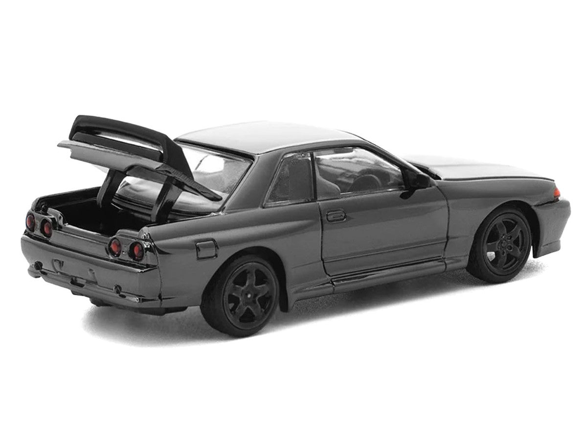 GTR R32 RHD (Right Hand Drive) Dark Chrome "The Dark Chrome Series" 1/64 Die Cast Model Car by Pop Race LuxuryLifeWay Online Store
