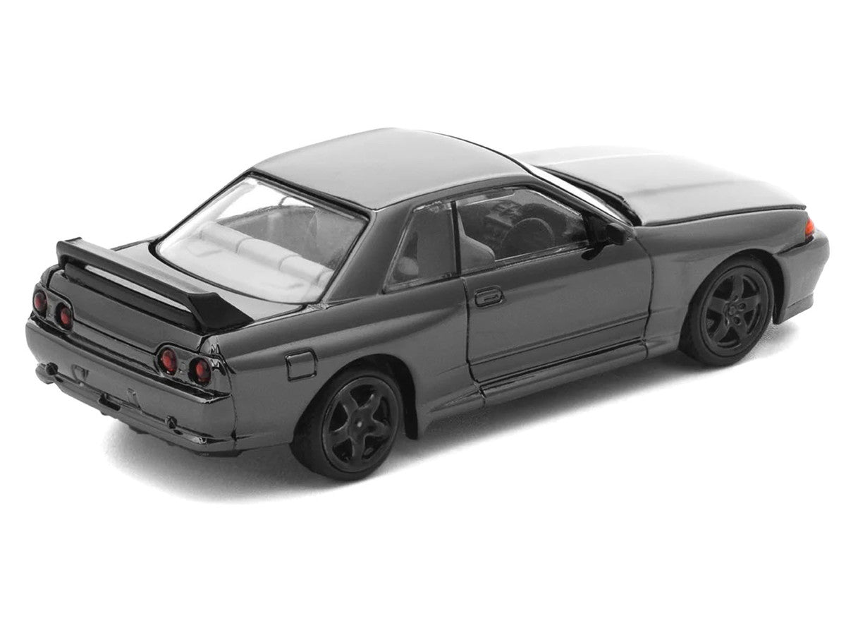 GTR R32 RHD (Right Hand Drive) Dark Chrome "The Dark Chrome Series" 1/64 Die Cast Model Car by Pop Race LuxuryLifeWay Online Store
