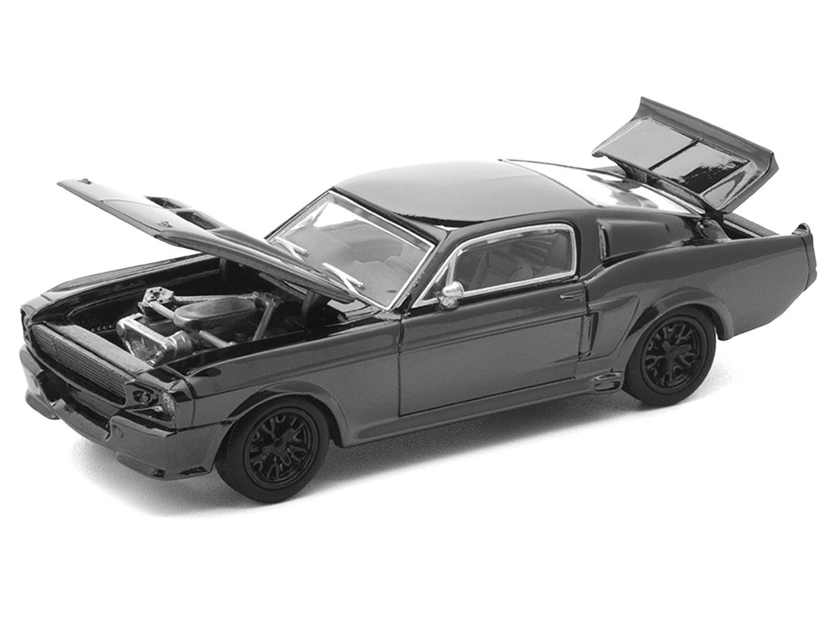 Shelby Mustang GT500 Dark Chrome "The Dark Chrome Series" 1/64 Die Cast Model Car by Pop Race LuxuryLifeWay Online Store