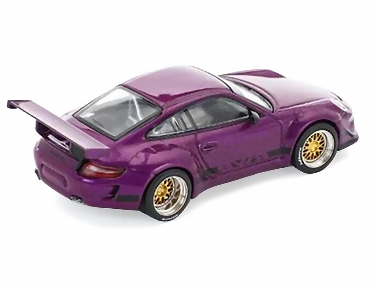 RWB 997 Purple Metallic with Black Stripes 1/64 Diecast Model Car by Pop Race LuxuryLifeWay Online Store