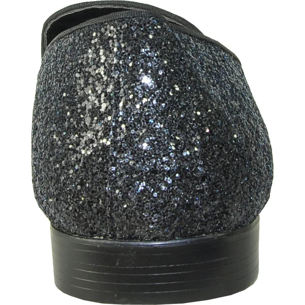 "Bravo1" Black Glitter Tuxedo & Prom Shoes LuxuryLifeWay Online Store