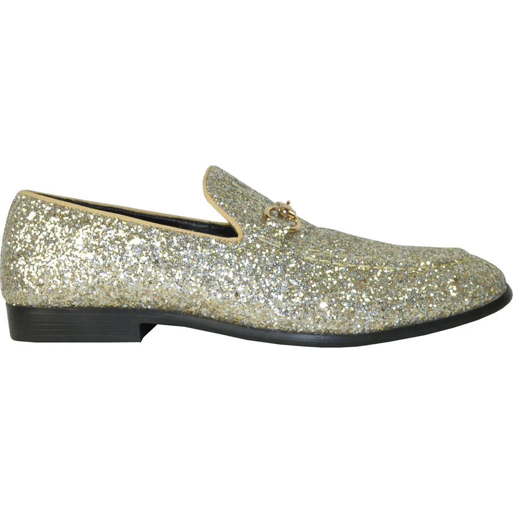 "Bravo" Gold Glitter Tuxedo & Prom Shoes LuxuryLifeWay Online Store