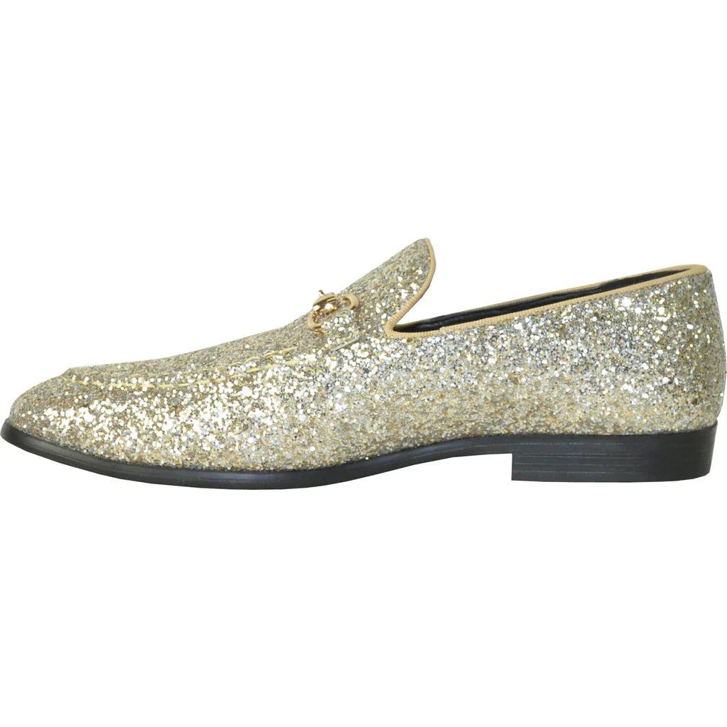 "Bravo" Gold Glitter Tuxedo & Prom Shoes LuxuryLifeWay Online Store