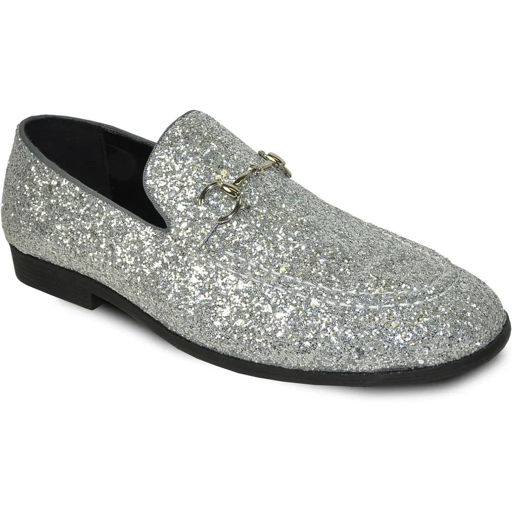 "Bravo 1" Silver Glitter Tuxedo & Prom Shoes LuxuryLifeWay Online Store