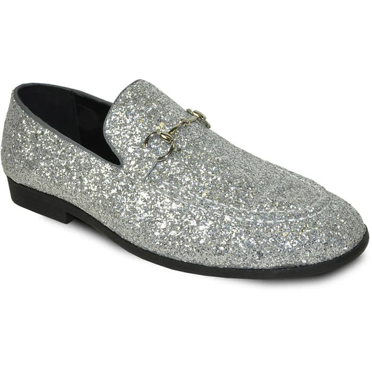 "Bravo 1" Silver Glitter Tuxedo & Prom Shoes LuxuryLifeWay Online Store