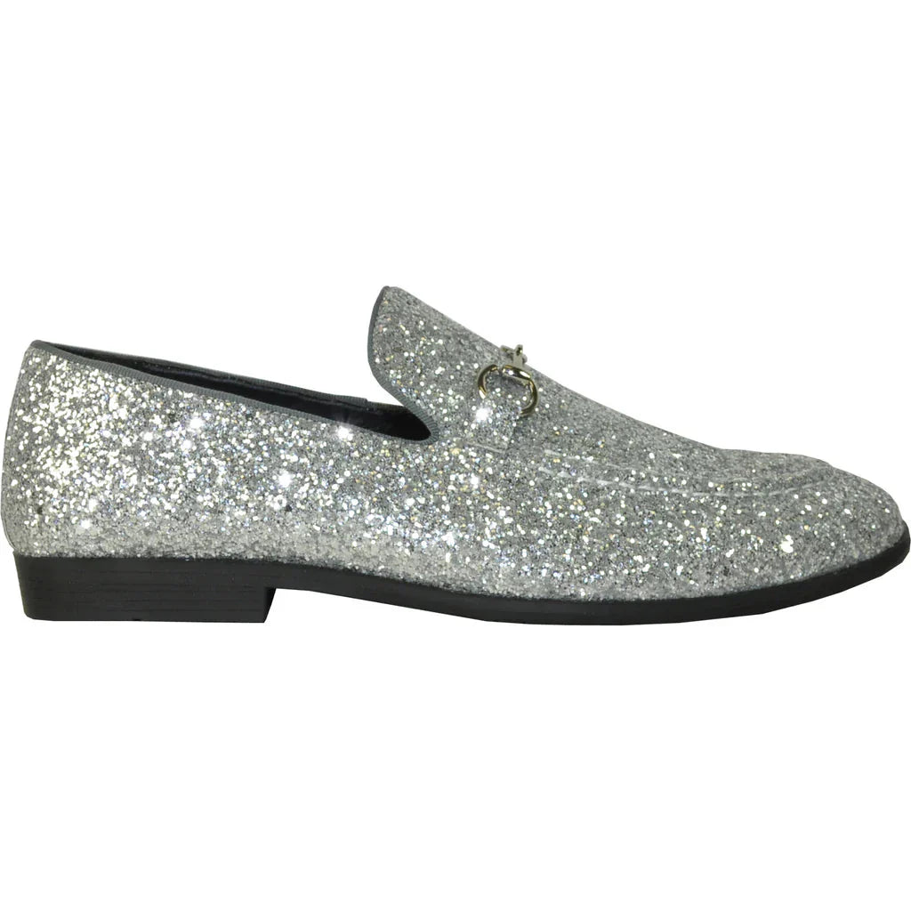 "Bravo 1" Silver Glitter Tuxedo & Prom Shoes LuxuryLifeWay Online Store