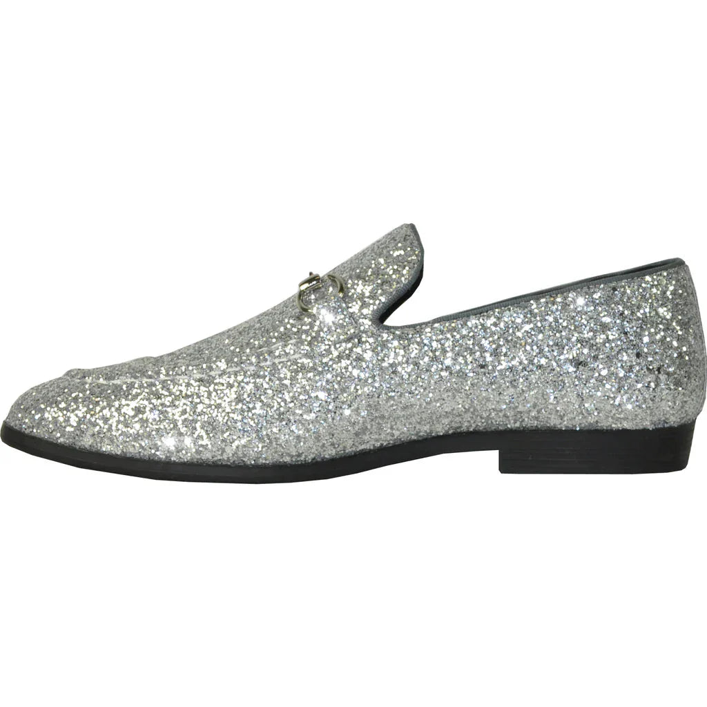 "Bravo 1" Silver Glitter Tuxedo & Prom Shoes LuxuryLifeWay Online Store