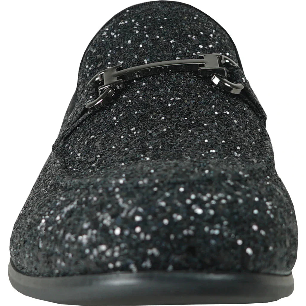 "Bravo" Black Glitter Tuxedo & Prom Shoes LuxuryLifeWay Online Store