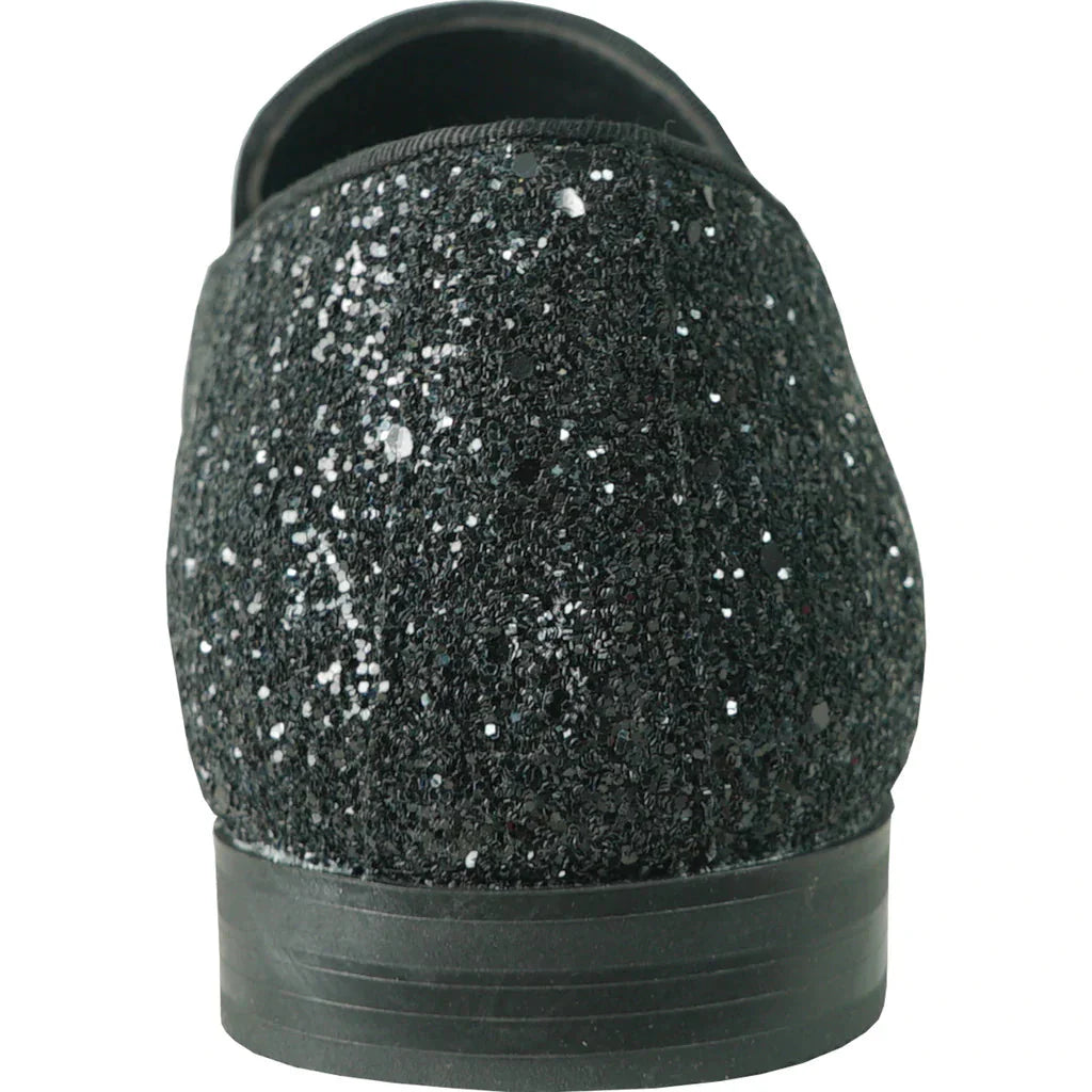 "Bravo" Black Glitter Tuxedo & Prom Shoes LuxuryLifeWay Online Store