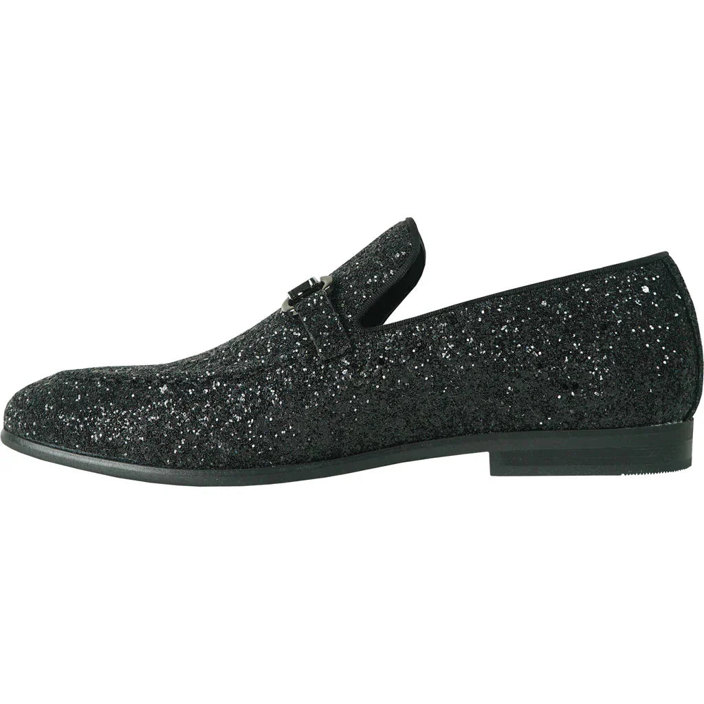 "Bravo" Black Glitter Tuxedo & Prom Shoes LuxuryLifeWay Online Store