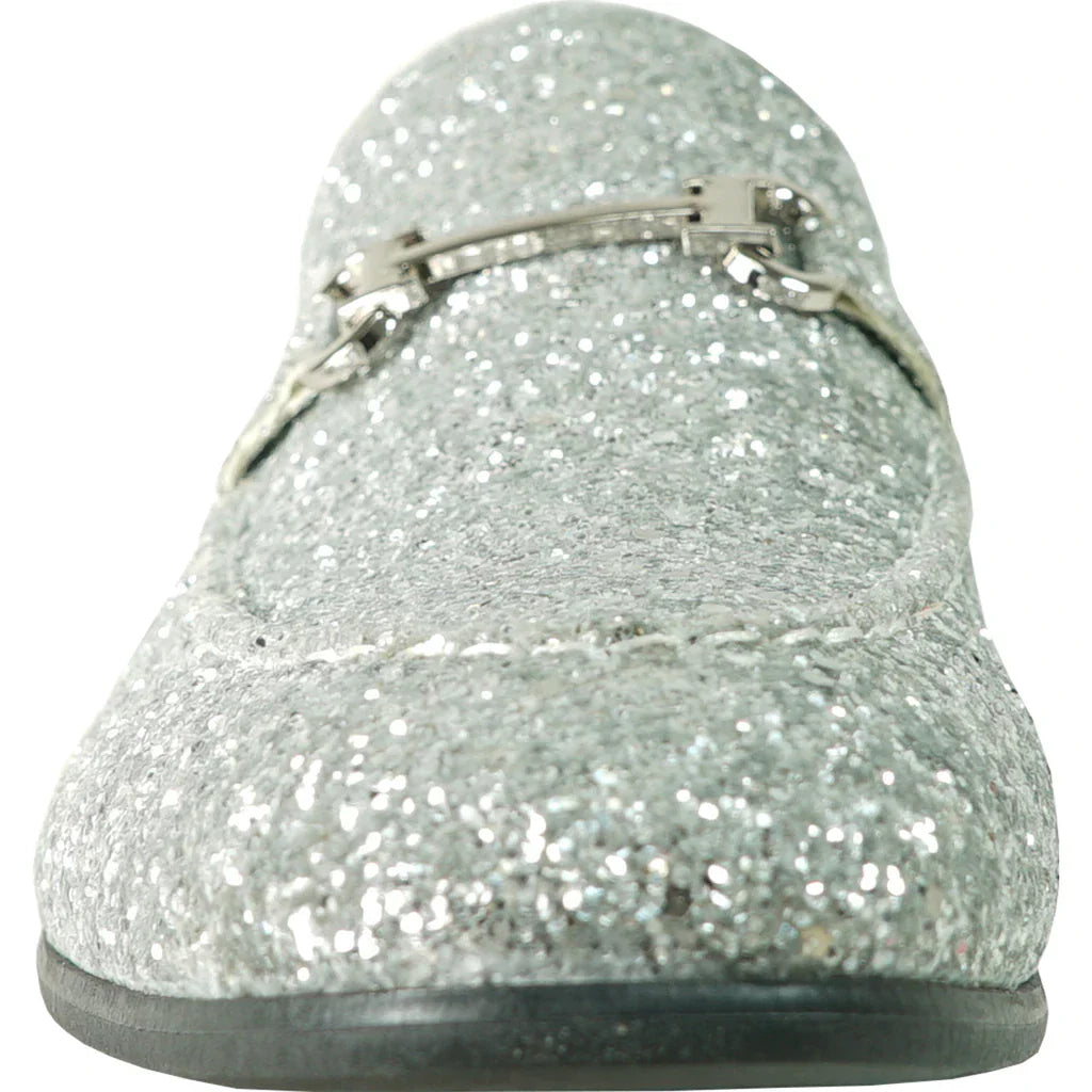 "Bravo" Silver Glitter Tuxedo & Prom Shoes LuxuryLifeWay Online Store