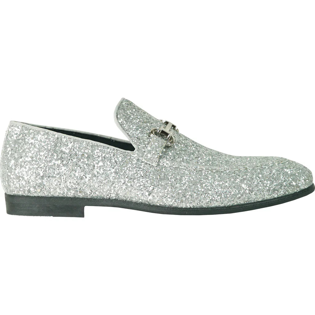 "Bravo" Silver Glitter Tuxedo & Prom Shoes LuxuryLifeWay Online Store