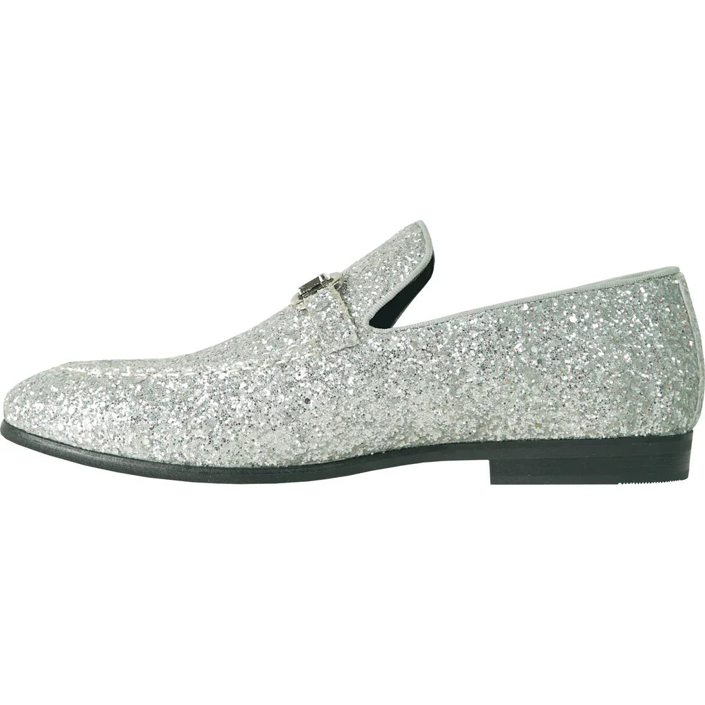 "Bravo" Silver Glitter Tuxedo & Prom Shoes LuxuryLifeWay Online Store