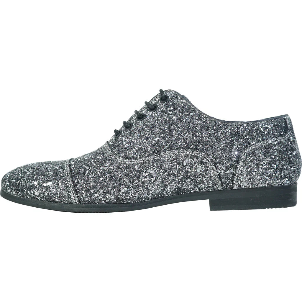 BRAVO Men Dress Shoe PROM-3 Loafer Shoe for Prom & Wedding Pewter LuxuryLifeWay Online Store