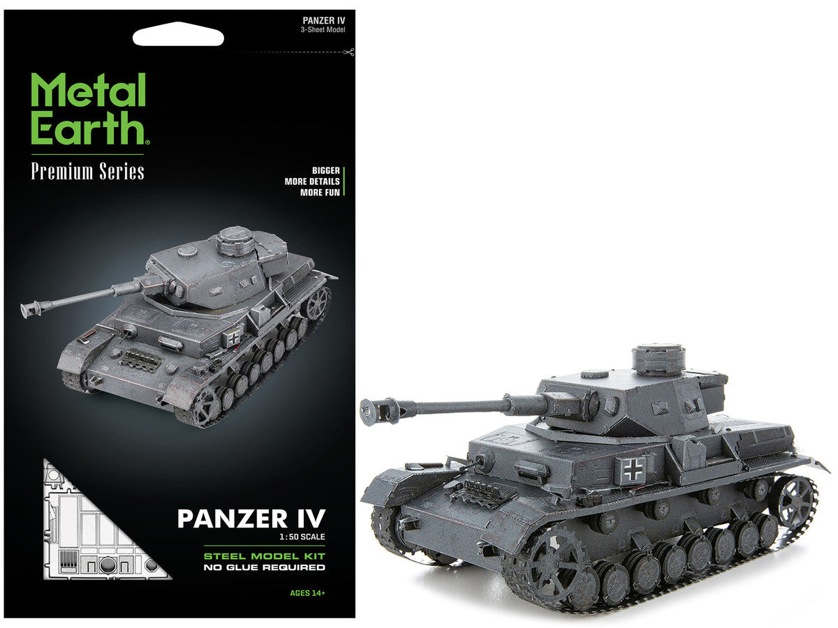 Model Kit German Panzer IV Tank (Challenging Difficulty) Steel Model by Metal Earth LuxuryLifeWay Online Store