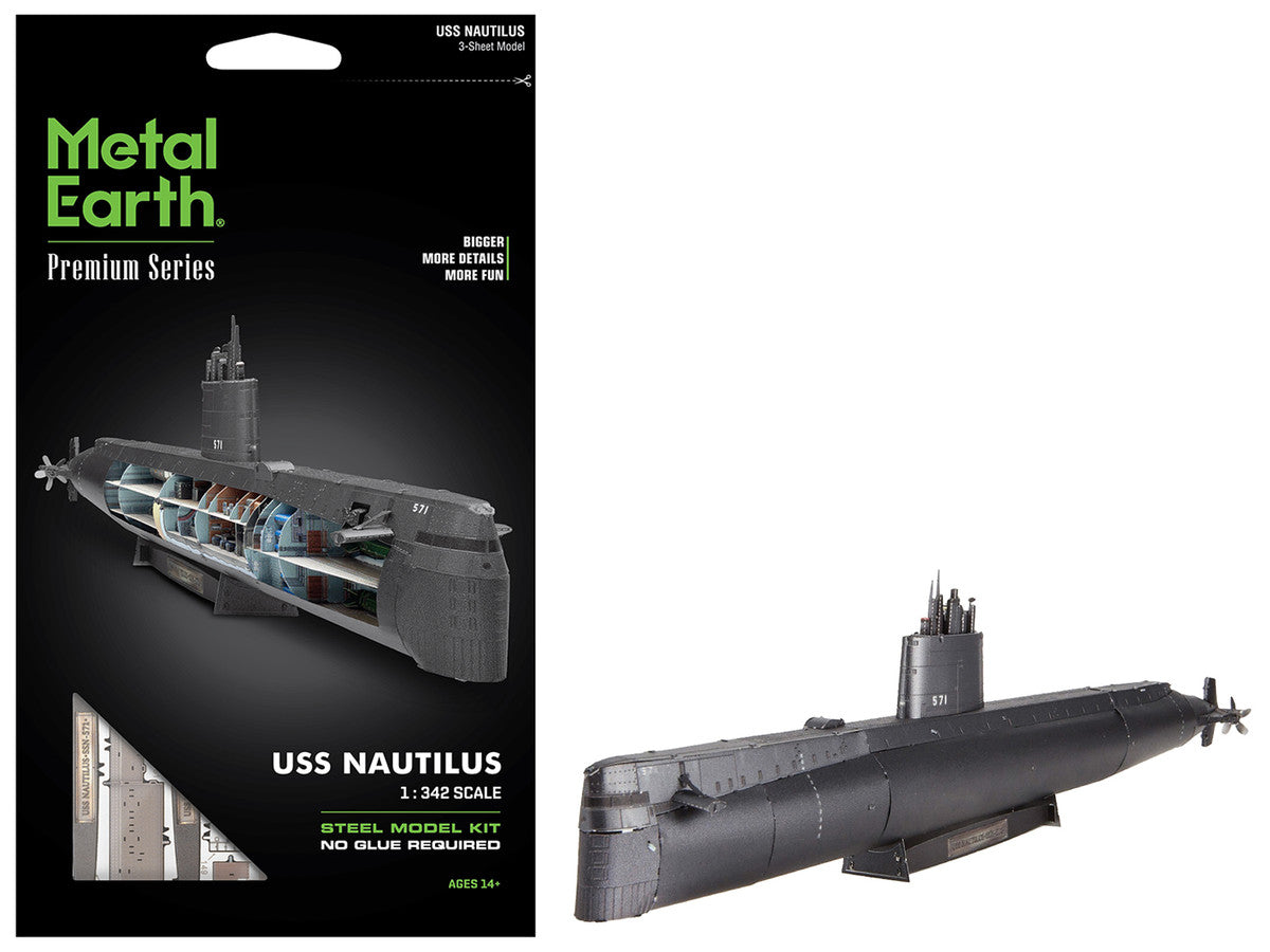 Model Kit USS Nautilus (SSN-571) Submarine "United States Navy" (Challenging Difficulty) Steel Model by Metal Earth LuxuryLifeWay Online Store