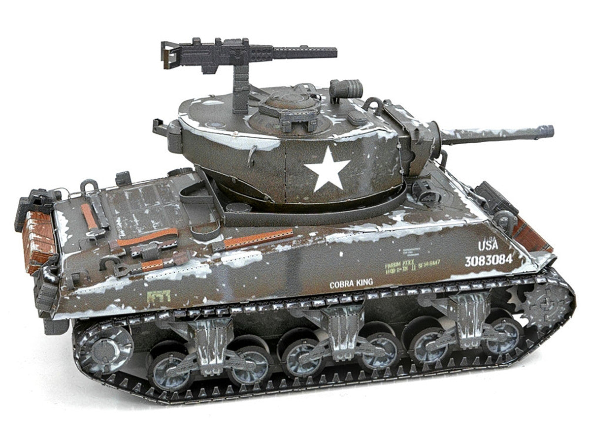 Model Kit United States M4 Sherman Tank (Moderate Difficulty) Steel Model by Metal Earth LuxuryLifeWay Online Store