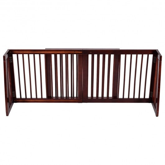 Folding Adjustable Free Standing 3 Panel Wood Fence LuxuryLifeWay Online Store