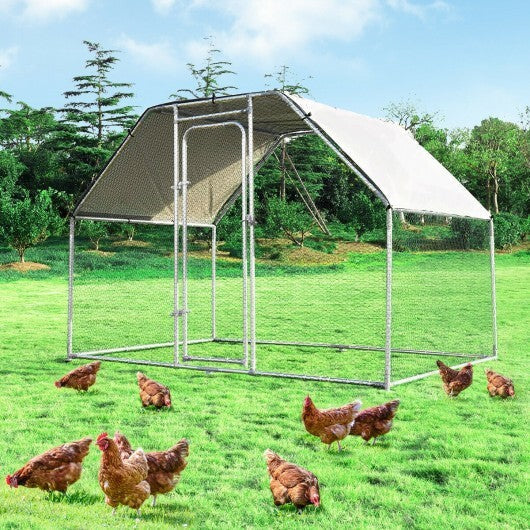 9.5 x 6.5 Feet Large Walk In Chicken Run Cage LuxuryLifeWay Online Store