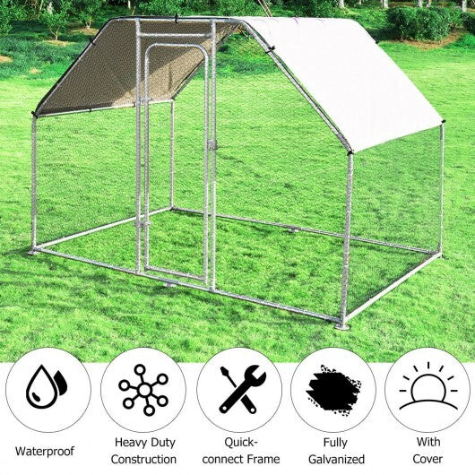 9.5 x 6.5 Feet Large Walk In Chicken Run Cage LuxuryLifeWay Online Store