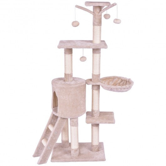 56 Inch Condo Scratching Posts Ladder Cat Play Tree LuxuryLifeWay Online Store