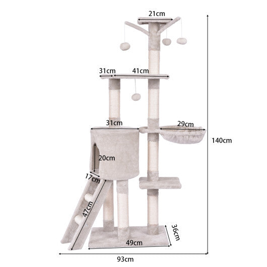 56 Inch Condo Scratching Posts Ladder Cat Play Tree LuxuryLifeWay Online Store