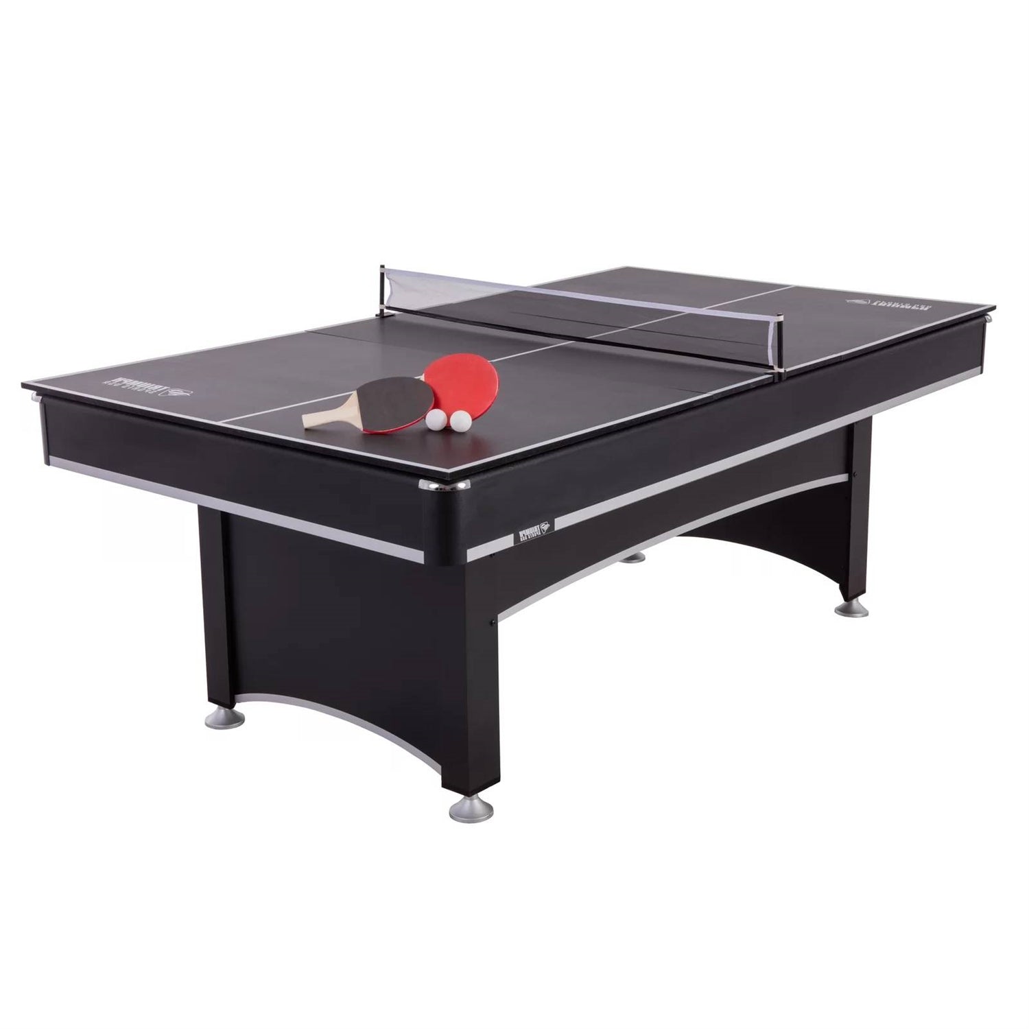 7-Foot 2-in-1 Conversion top Pool Table Ping Pong Table Set LuxuryLifeWay Online Store