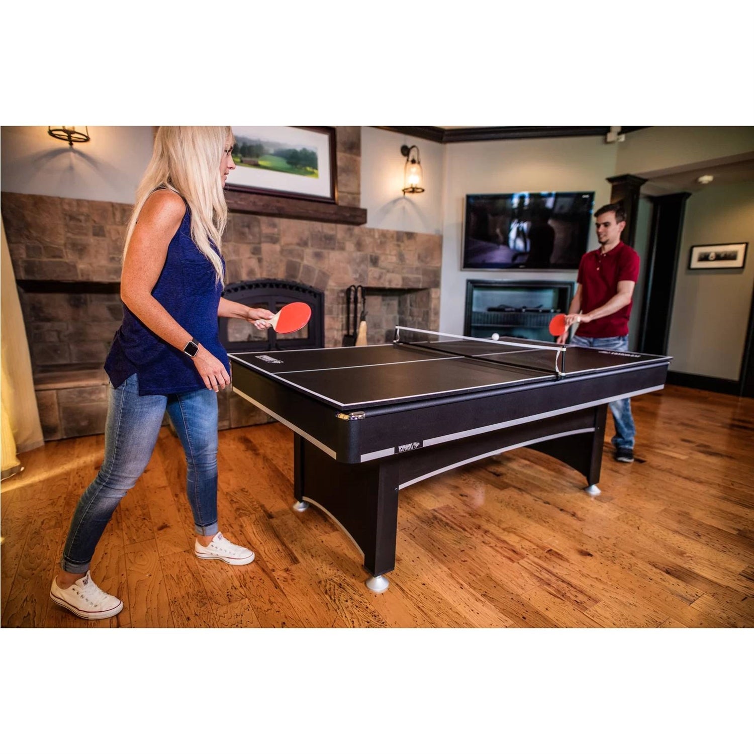 7-Foot 2-in-1 Conversion top Pool Table Ping Pong Table Set LuxuryLifeWay Online Store