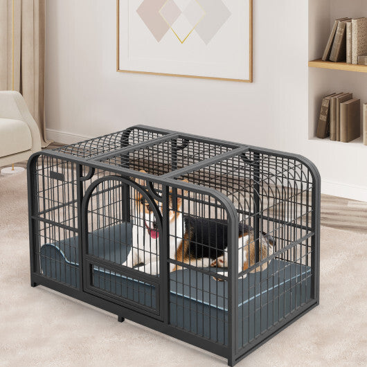 Orthopedic Dog Bed with Headrest and Removable Washable Cover-Grey LuxuryLifeWay Online Store
