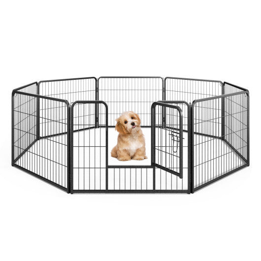 8 Panel 24 Inch Height Pet Fence Indoor Outdoor-24 inch LuxuryLifeWay Online Store