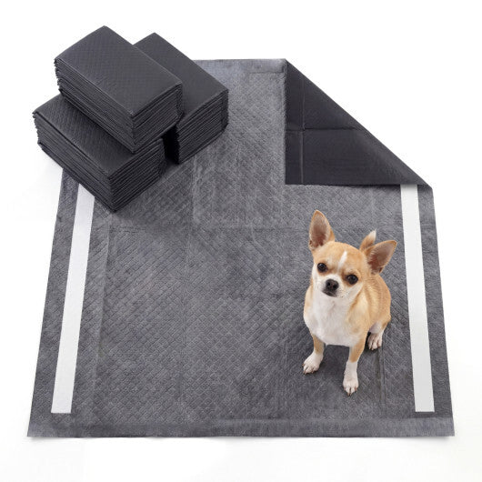 24" x 24" Charcoal?Dog Pee Pads 6-Layer for Dogs-Black LuxuryLifeWay Online Store