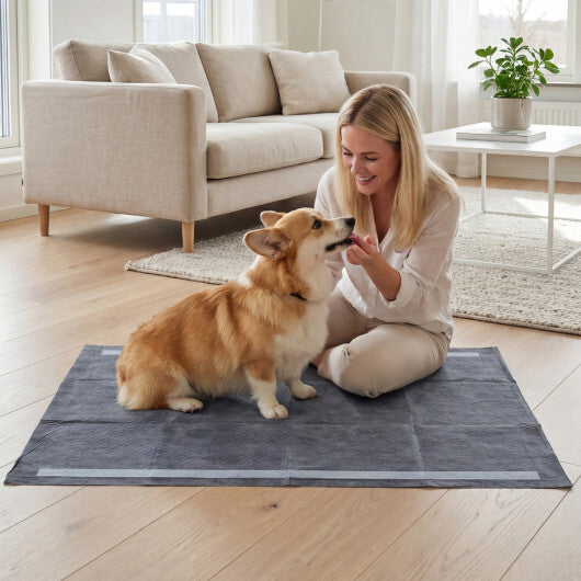35.5" x 24" Charcoal?Dog Pee Pads 6-Layer for Dogs-Black LuxuryLifeWay Online Store