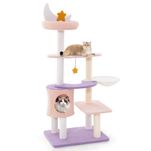 Multi-level Cat Tower with Sisal Covered Scratching Posts-M LuxuryLifeWay Online Store