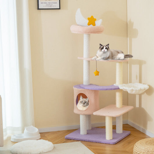 Multi-level Cat Tower with Sisal Covered Scratching Posts-M LuxuryLifeWay Online Store