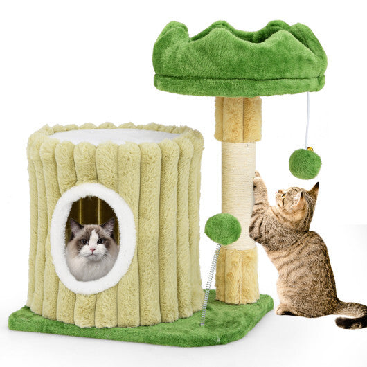 Cute Cat Tree with Sisal Scratching Posts and Dangling Ball LuxuryLifeWay Online Store
