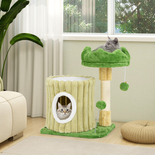 Cute Cat Tree with Sisal Scratching Posts and Dangling Ball LuxuryLifeWay Online Store