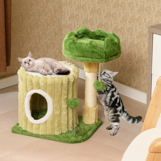Cute Cat Tree with Sisal Scratching Posts and Dangling Ball LuxuryLifeWay Online Store