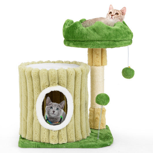 Cute Cat Tree with Sisal Scratching Posts and Dangling Ball LuxuryLifeWay Online Store