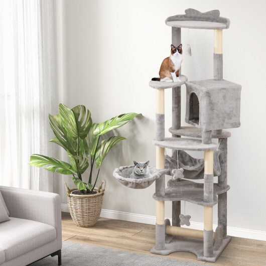 69 Inch Multi-level Cat Tree with Top Perch and Cozy Condo LuxuryLifeWay Online Store