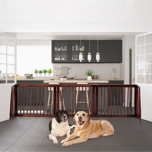 Folding Adjustable Free Standing 3 Panel Wood Fence LuxuryLifeWay Online Store