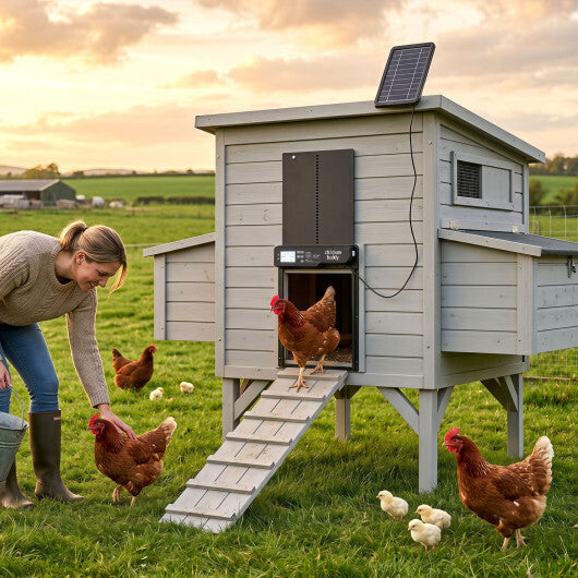 Solar Powered Automatic Chicken Coop Door LuxuryLifeWay Online Store