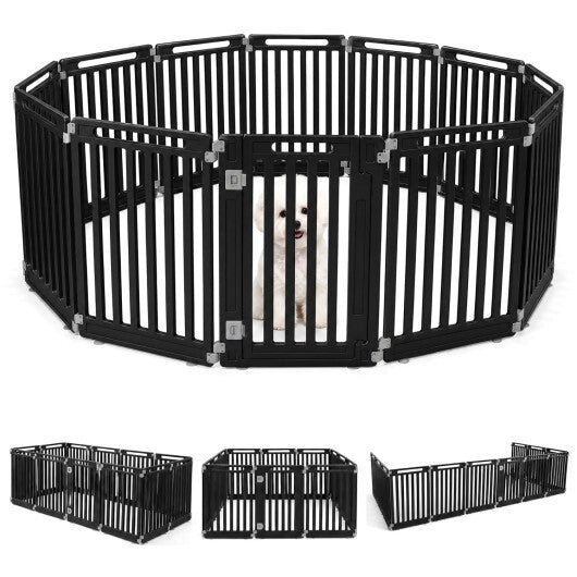 31.5" Height Indoor Outdoor Dog Playpen with 12 Panels-White LuxuryLifeWay Online Store