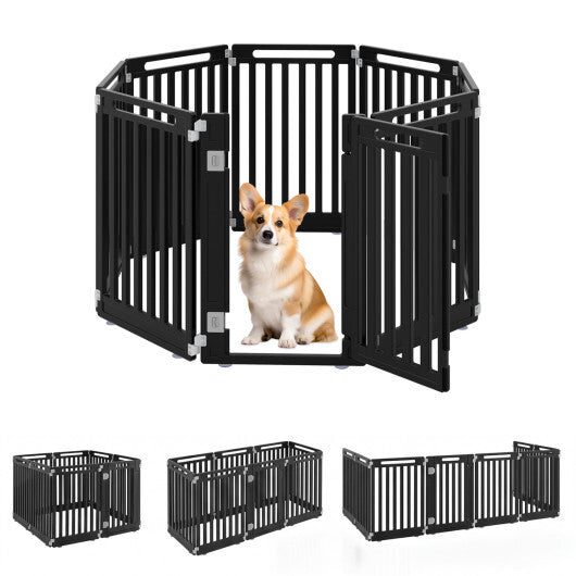 31.5" Height Indoor Outdoor Dog Playpen with 8 Panels-White LuxuryLifeWay Online Store