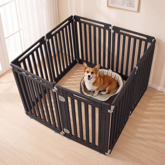 31.5" Height Indoor Outdoor Dog Playpen with 8 Panels-White LuxuryLifeWay Online Store