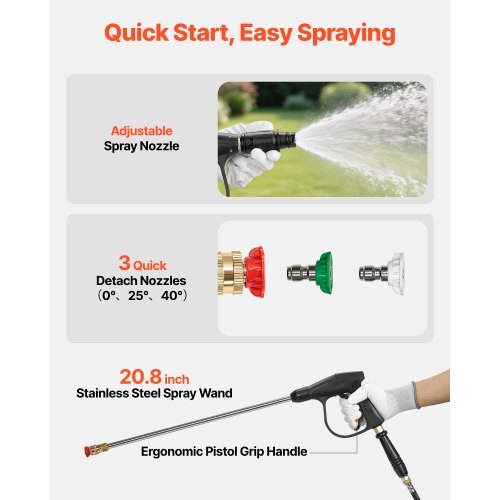 Gas Powered Backpack Sprayer, 26.5CC 0.9HP Engine, Garden Sprayer with 5 Gallon Tank, Large Area Coverage, Lawn Spraying Machine with 24 in Wand & Nozzles for Efficient Gardening & Farming LuxuryLifeWay Online Store