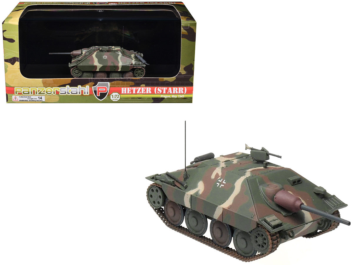 Hetzer (Starr) Tank Destroyer "Prague" (1945) German Army 1/72 Diecast Model by Panzerstahl LuxuryLifeWay Online Store