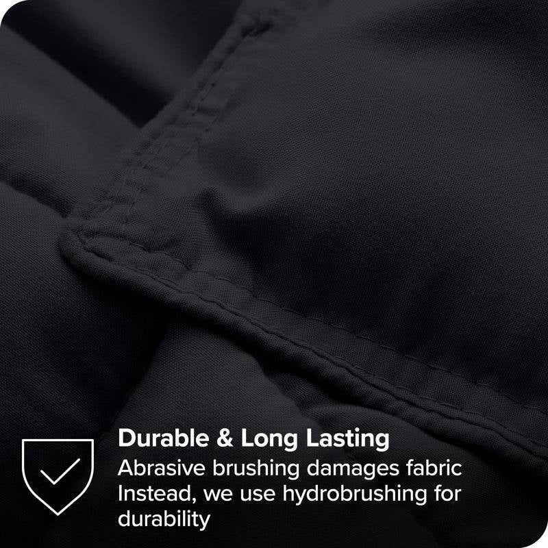 Queen size Luxuriously Soft Down Alternative Comforter Set in Black LuxuryLifeWay Online Store