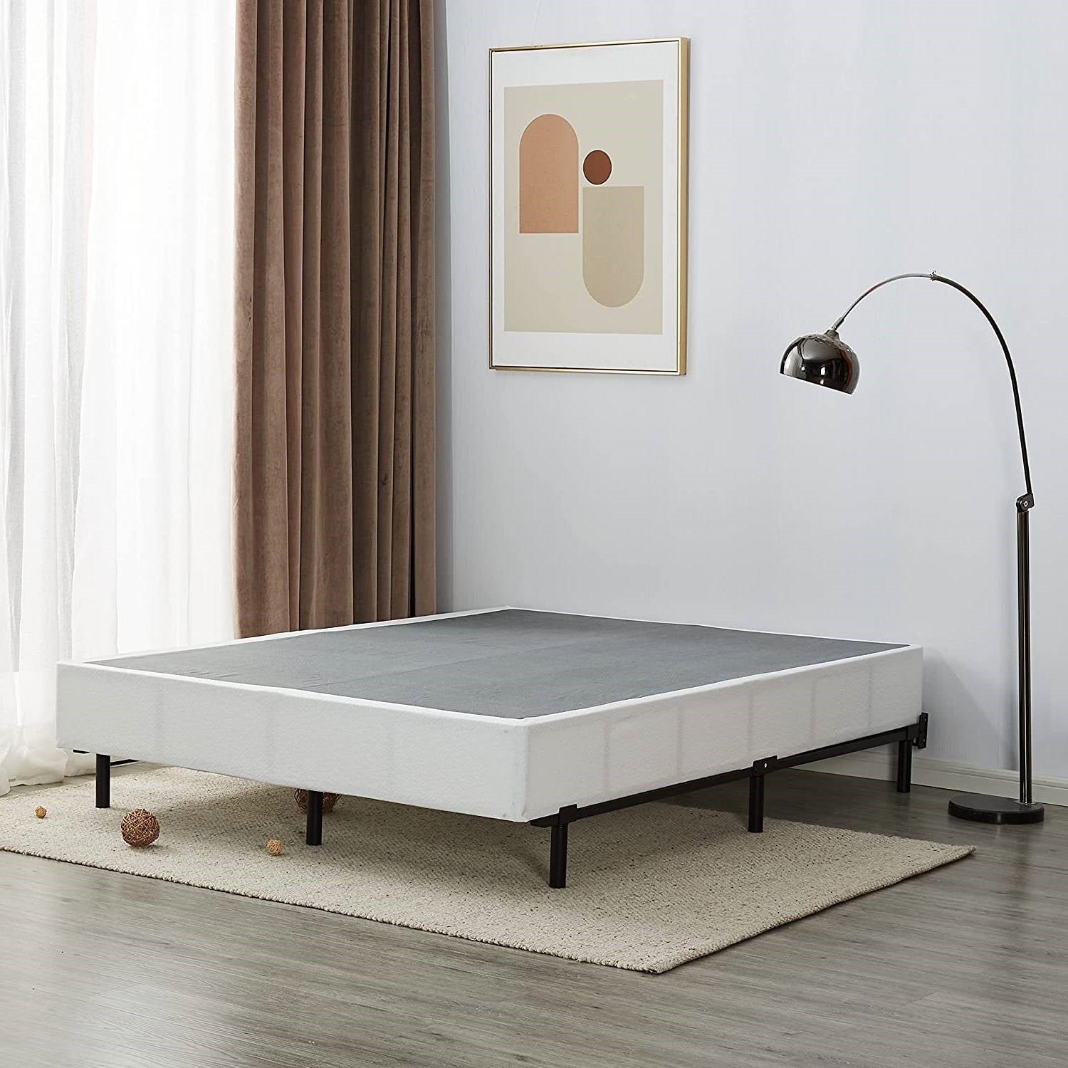 Queen 9-Leg Metal Bed Frame with Headboard Brackets 3,000 lbs. Max Weight Limit LuxuryLifeWay Online Store