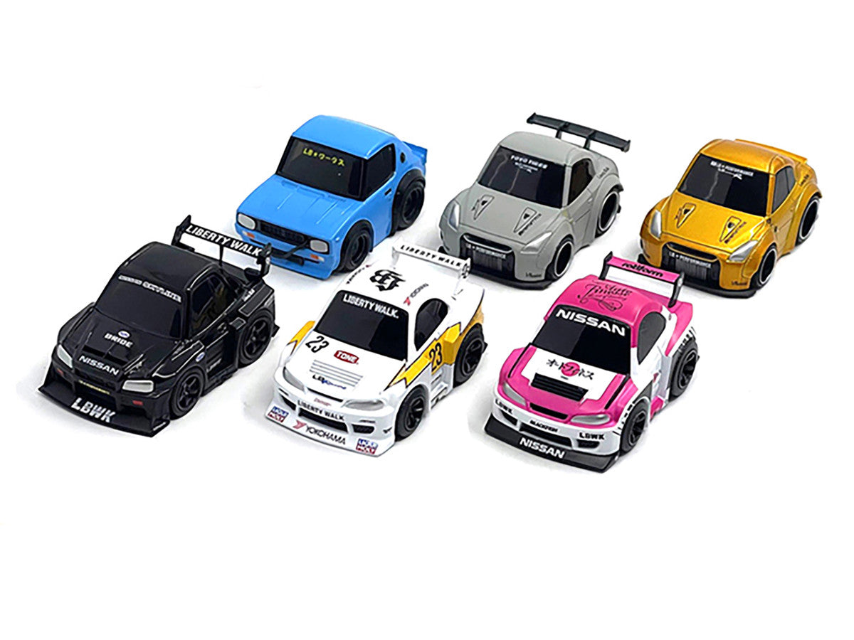 "QubeCarz" Series #1 Set of 6 pieces 1/64 Diecast Model Cars by Mini GT LuxuryLifeWay Online Store