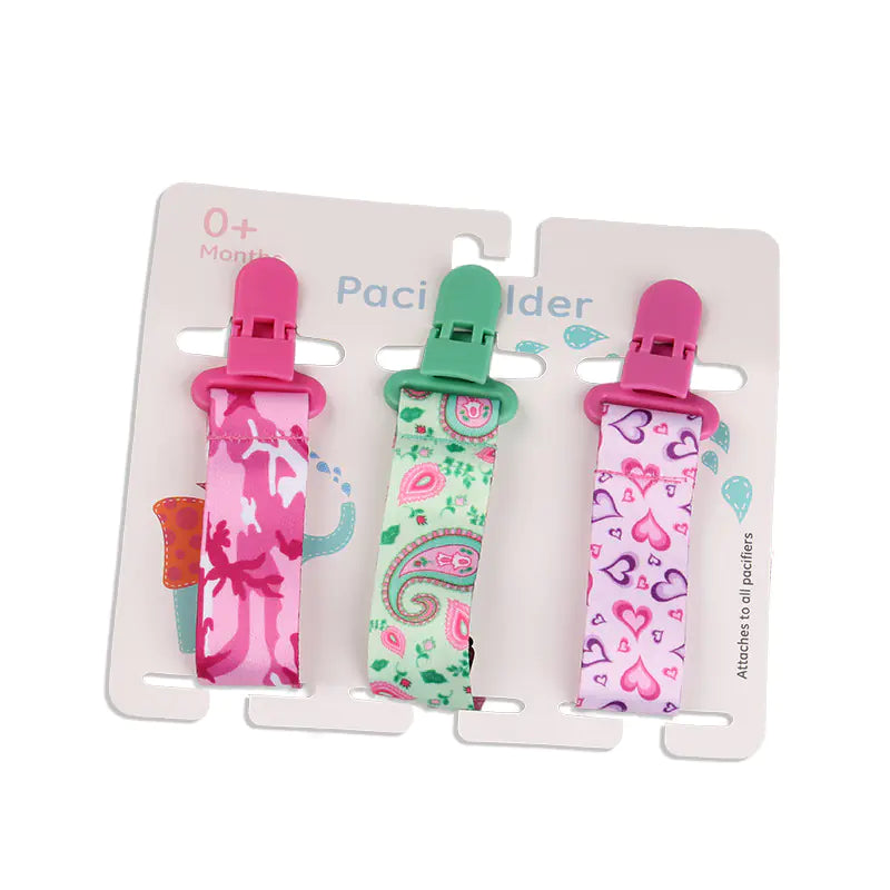 Cartoon Pattern Baby Pacifier Teether Pack of Three Pi-Mart